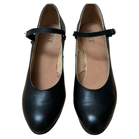 BLOCH Cabaret Character Shoes Black 2.5” Heel Leather Stage Theater Size 9.5 - Picture 5 of 16
